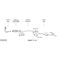 Išmetimo sistema BOSAL SYS05199