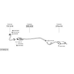 Išmetimo sistema BOSAL SYS05219