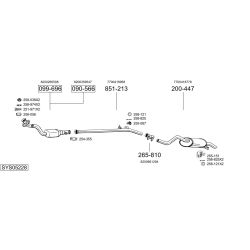 Išmetimo sistema BOSAL SYS05228