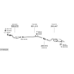 Išmetimo sistema BOSAL SYS05229
