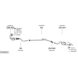 Išmetimo sistema BOSAL SYS05231