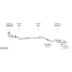 Išmetimo sistema BOSAL SYS05233