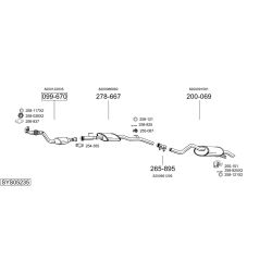 Išmetimo sistema BOSAL SYS05235