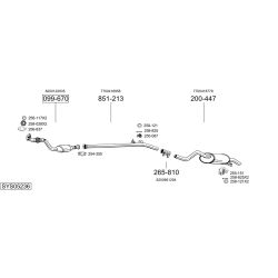 Išmetimo sistema BOSAL SYS05236