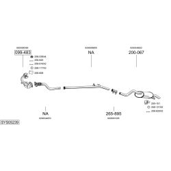 Išmetimo sistema BOSAL SYS05239
