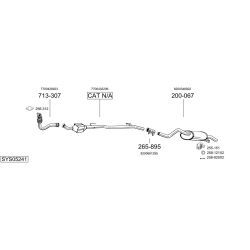 Išmetimo sistema BOSAL SYS05241