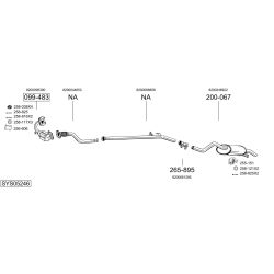 Išmetimo sistema BOSAL SYS05246