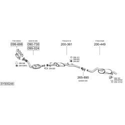 Išmetimo sistema BOSAL SYS05248