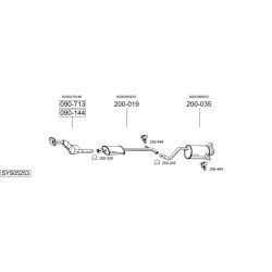 Išmetimo sistema BOSAL SYS05253