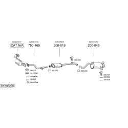 Išmetimo sistema BOSAL SYS05258