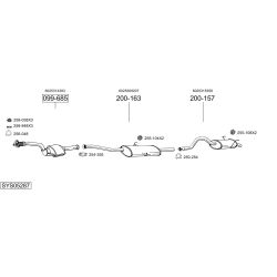 Išmetimo sistema BOSAL SYS05287