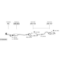 Išmetimo sistema BOSAL SYS05290