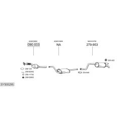 Išmetimo sistema BOSAL SYS05295