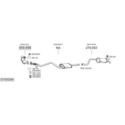 Išmetimo sistema BOSAL SYS05296