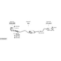 Išmetimo sistema BOSAL SYS05297