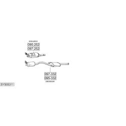 Išmetimo sistema BOSAL SYS05311