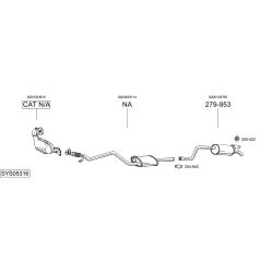 Išmetimo sistema BOSAL SYS05316