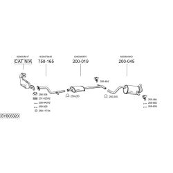 Išmetimo sistema BOSAL SYS05320