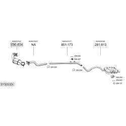 Išmetimo sistema BOSAL SYS05324