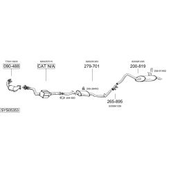 Išmetimo sistema BOSAL SYS05353