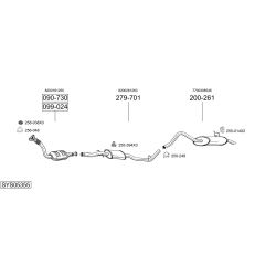 Išmetimo sistema BOSAL SYS05355