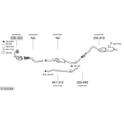 Išmetimo sistema BOSAL SYS05364