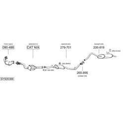 Išmetimo sistema BOSAL SYS05388
