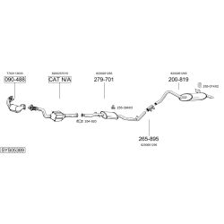 Išmetimo sistema BOSAL SYS05389