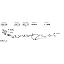 Išmetimo sistema BOSAL SYS05413
