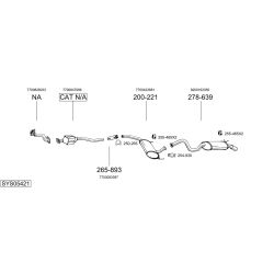 Išmetimo sistema BOSAL SYS05421