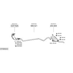 Išmetimo sistema BOSAL SYS05433