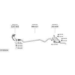 Išmetimo sistema BOSAL SYS05434