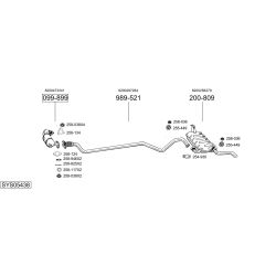 Išmetimo sistema BOSAL SYS05438