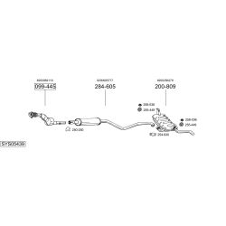 Išmetimo sistema BOSAL SYS05439