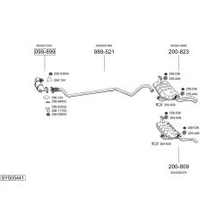 Išmetimo sistema BOSAL SYS05441