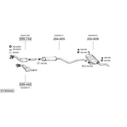 Išmetimo sistema BOSAL SYS05442