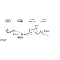 Išmetimo sistema BOSAL SYS05497