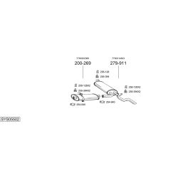 Išmetimo sistema BOSAL SYS05502