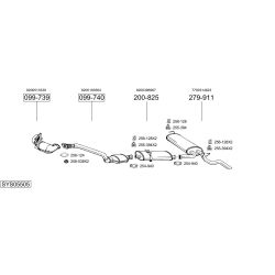 Išmetimo sistema BOSAL SYS05505