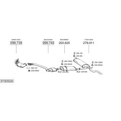 Išmetimo sistema BOSAL SYS05526