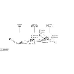 Išmetimo sistema BOSAL SYS05545
