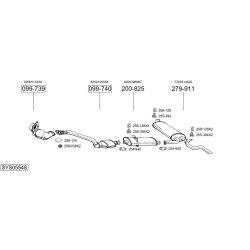 Išmetimo sistema BOSAL SYS05548