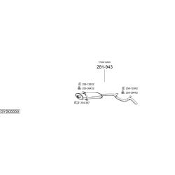 Išmetimo sistema BOSAL SYS05550
