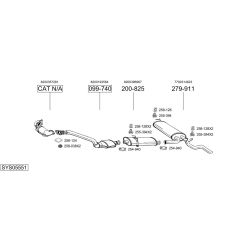 Išmetimo sistema BOSAL SYS05551