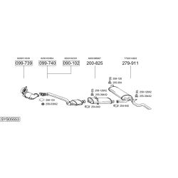 Išmetimo sistema BOSAL SYS05553