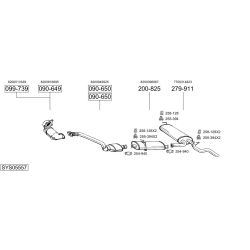 Išmetimo sistema BOSAL SYS05557