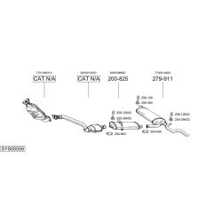 Išmetimo sistema BOSAL SYS05559