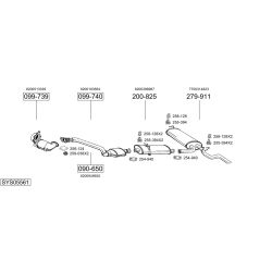 Išmetimo sistema BOSAL SYS05561