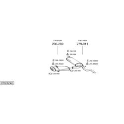 Išmetimo sistema BOSAL SYS05566
