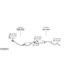 Išmetimo sistema BOSAL SYS05572